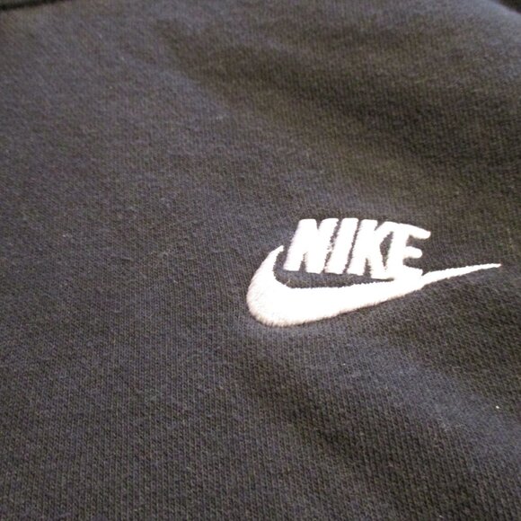 Nike Vintage White Tag Woman Small Petite Black White Swoosh Pullover Hoodie - Picture 6 of 9